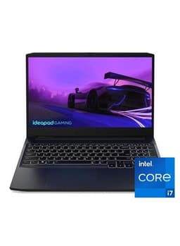 Laptop Ideapad-Gaming-3-15Imh05 15.6 Inch FHD Intel Core i7 10750H 16GB RAM 1TB HHD + 256GB SSD 4GB Nvidia Geforce Gtx 1650 Ti DDR6 DosOnyx English/Arabic Black