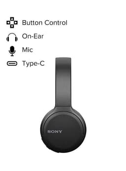 WH-CH510 Wireless On-Ear Bluetooth Headphones Black