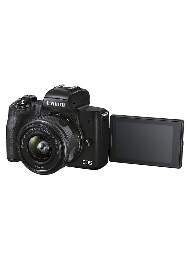 EOS M50 Mark II Mirrorless Digital Camera With 15-45mm Lens Black